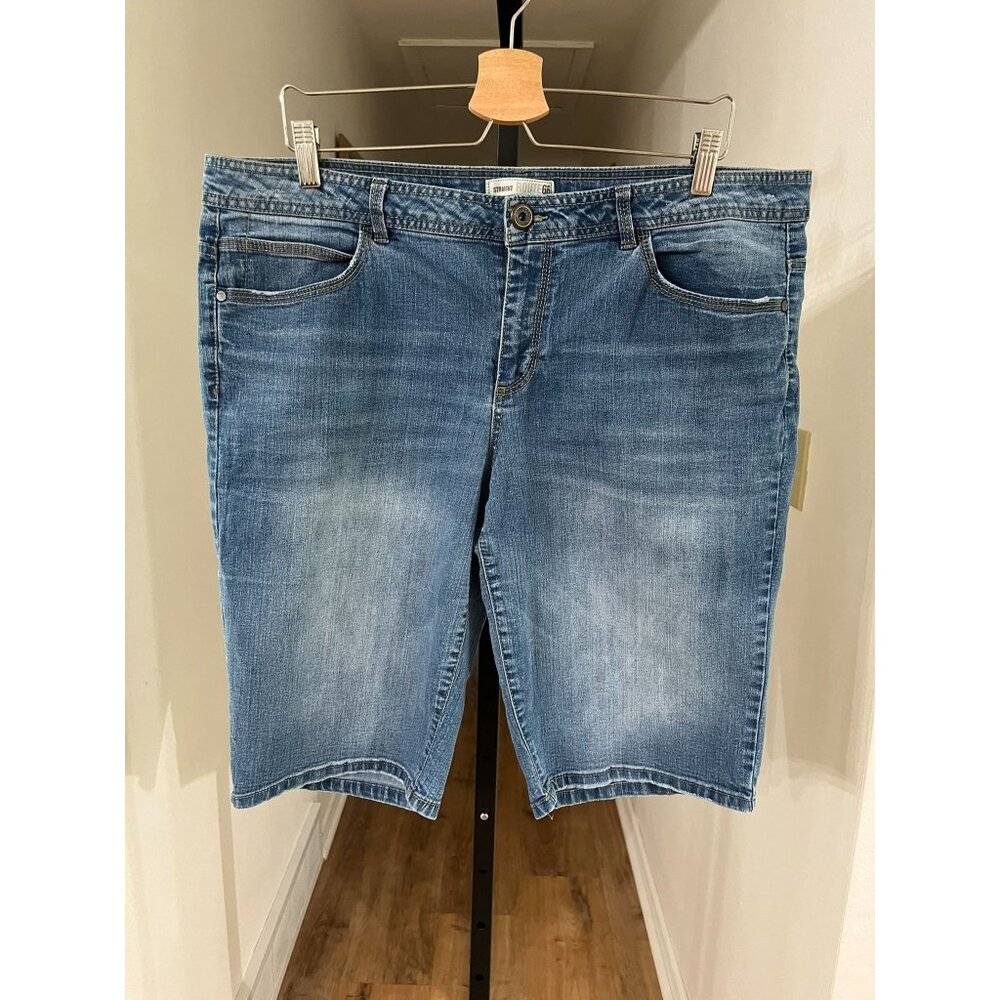 EUC Route 66 Denim Classic Fit Bermuda Jean Shorts